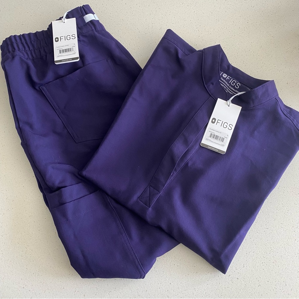 FIGS Purple Jam Scrub Set